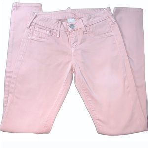 True Religion Pink Skinny Jeans